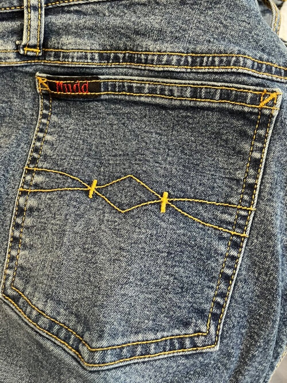 RARE Vintage Y2K Mudd Yo! Side Lace-Up Jeans size 9 - Picture 12 of 14